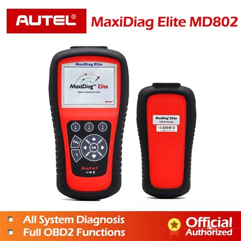 AUTEL MaxiDiag Elite MD802 All System Car Detector OBDII Code Reader