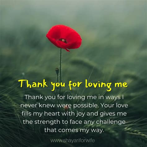 Heartfelt Thank You For Loving Me Quotes Expressing Gratitude For Unconditional Love Shayari