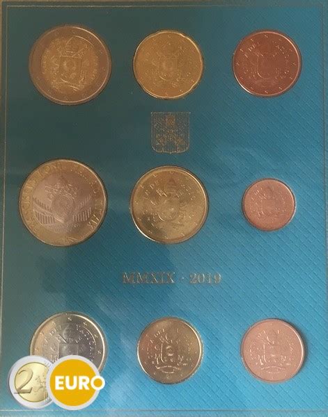 Vatican 2019 série euro BU FDC 1 cent à 2 euros 5 euros Euronotes be