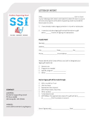 Fillable Online Statements Ssi Students Supporting Israel Fax Email