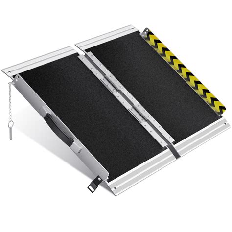 Amazon Vnn Portable Wheelchair Ramp Ft Non Slip Aluminum Folding