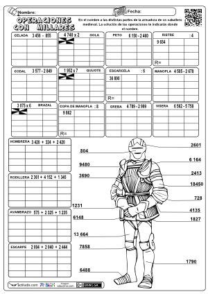 Operaciones Variadas Con Millares Operacion Matematicas Actiludis
