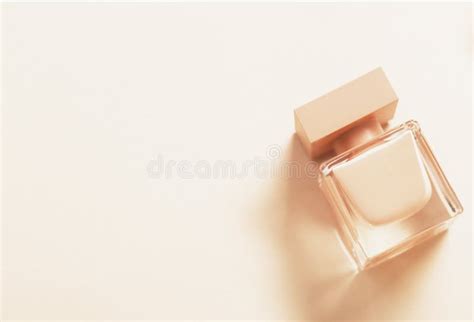 Nude Color Perfume Bottle On Beige Background Stock Image Image Of Essence Fragrance 263936743