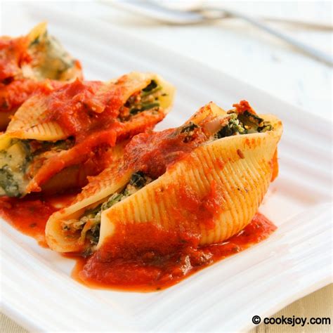 Cooks Joy Spinach And Ricotta Stuffed Shells