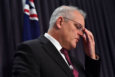 Australia Pm Scott Morrison Addresses Parliament Culture In Emotional