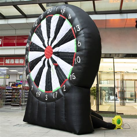 New 220v Throw Game 4m13ft High Giant Inflatable Dart Board With Air