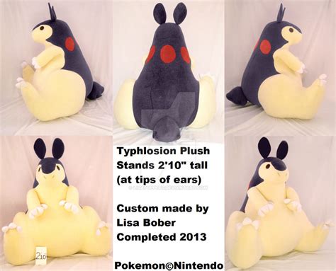 HUGE Typhlosion Plushie by LisaPuppets on DeviantArt