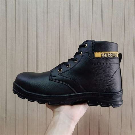 Promo Sepatu Boot Pria Caterpillar Ujung Besi Sepatu Kerja Lapangan