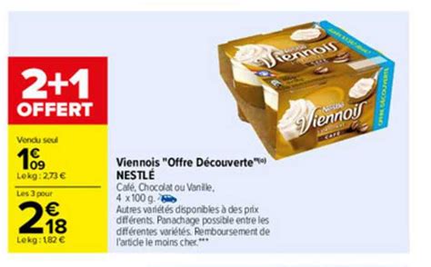 Promo Viennois offre Découverte Nestlé chez Carrefour iCatalogue fr