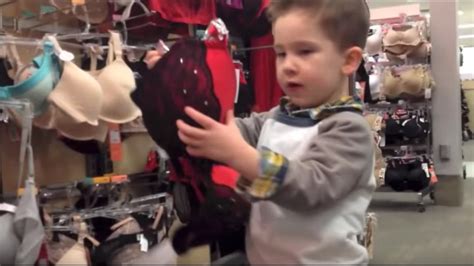 3 Year Old Picks Out Bra For Mom Youtube