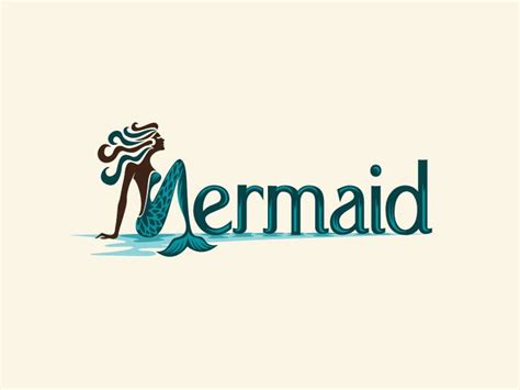 Mermaid Logo Mermaid Poster Mermaid Purple Logo Design