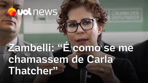 Zambelli Sobre Chamar Benedita De Chica Da Silva É Como Se Me Chamassem De Carla Thatcher