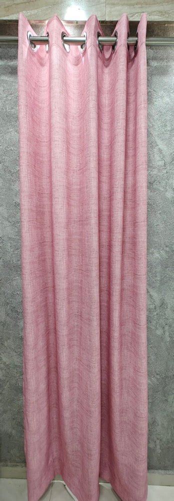 Printed Glow Pink Polyester Curtain For Door Size Width Inch At