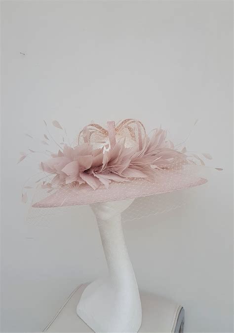 Nude Pink Hat Wedding Hat Mother Of The Bride Royal Ascot Etsy UK
