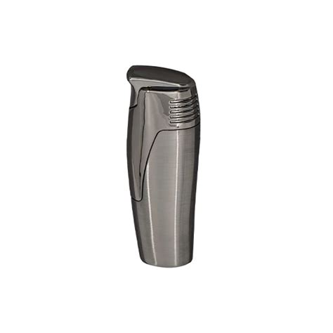 VECTOR COUP JET TORCH LIGHTER GUNMETAL SATIN Bright Leaf Distribution