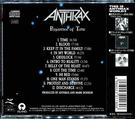 Anthrax - Persistence Of Time (1990) / AvaxHome