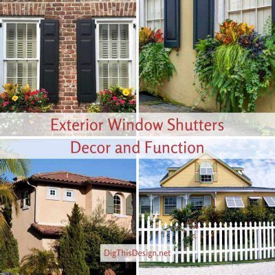 4 Styles of Window Shutters for the Exterior of Your Home - Dig This Design