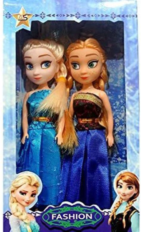 Varna Frozen Sisters Dolls Set With Elsa And Anna Long Hair Movable