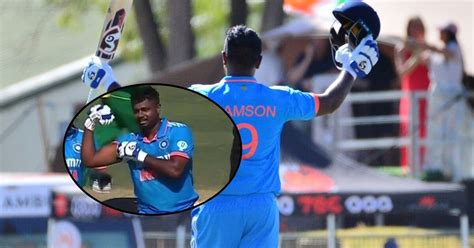 Sanju Samson Shows Off Biceps While Celebrating Maiden Odi Century