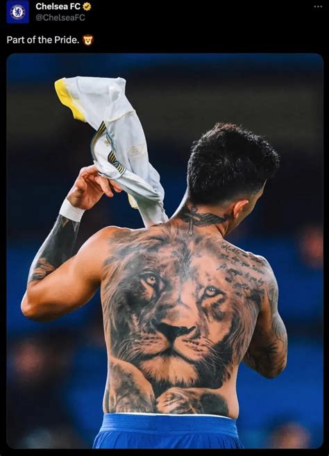 The Top 5 Tattoos Of Enzo Fernandez And Their Meaning From Roaring