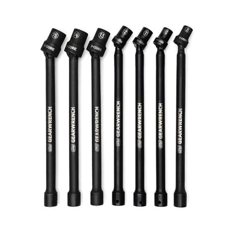 Gearwrench 84980 Pinless Universal Impact Metric Extension Socket Set 7