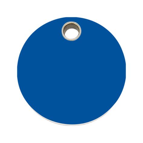 Dark Blue Circle Pet Tag