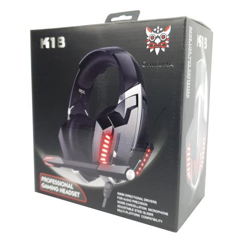 Fone De Ouvido Headset Gamer Profissional Onikuma K18 LED Preto