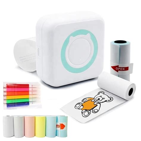 Mini Cute Shape Portable Label Printer C Thermal Printing Wireless