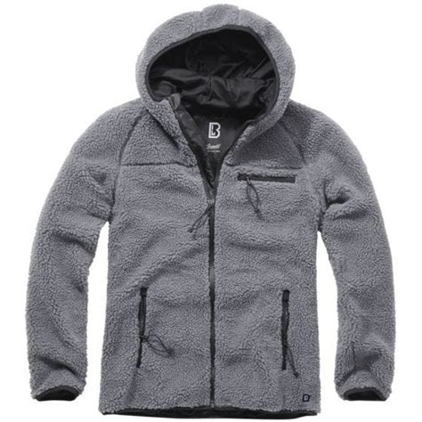 Brandit Giacca Teddyfleece Worker Grigio Antracite