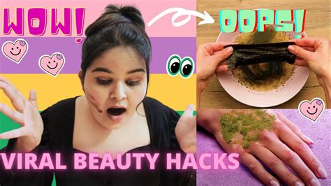 Testing Out Viral Beauty Hacks By 5 Minute Crafts Youtube