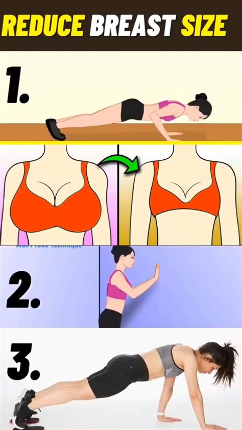 7 Simple Exercises To Reduce Breast Size Quickly At Home Reduce Breast