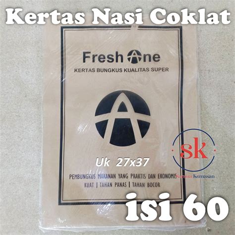 Jual Kertas Bungkus Nasi Coklat Pembungkus Makanan Kertas Minyak