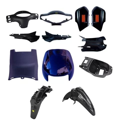 Kit Plasticos Carenado Negro Gilera Smash Honda Biz 110 Vc