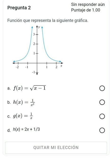 Función Que Representa La Siguiente Gráfica Brainly Lat