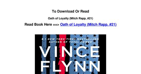 Download Pdf Oath Of Loyalty Mitch Rapp 21 By Kyle Millspdf Docdroid