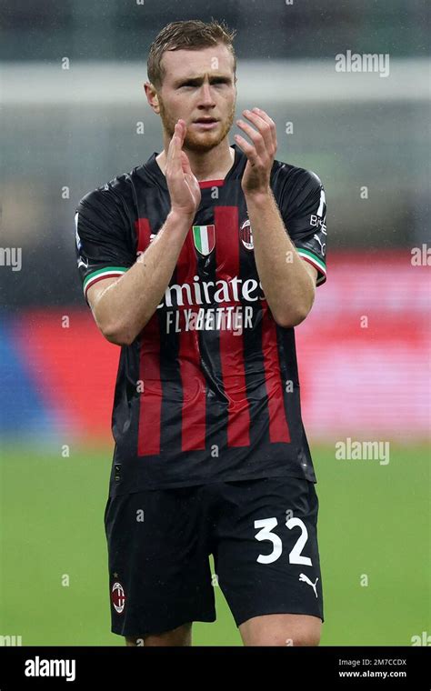 Milano Italy Th Jan Tommaso Pobega Of Ac Milan Gestures