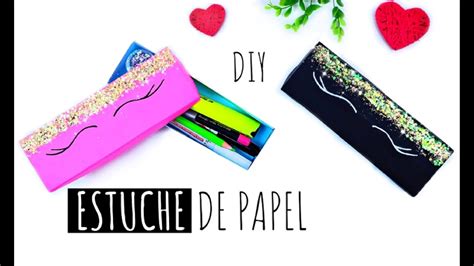 DIY Estuche De Papel Lapicera Tutorial Origami Cajitas De Papel