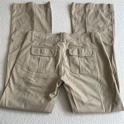 Vintage S Abercrombie And Fitch Cargo Khaki Low Depop