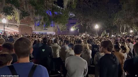 University Of Florida Crowd Flees After Loud Noise At Vigil For Israel