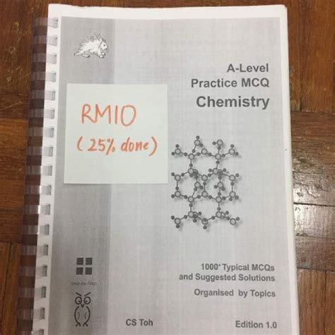 A Level Chemistry Practice Mcq Hobbies Toys Books Magazines