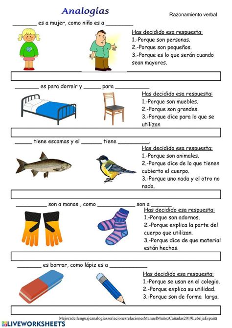 Analogias 2 Ficha Interactiva Speech And Language Speech Language Therapy Spanish Reading