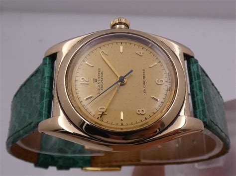 Rolex Oyster Perpetual Bubbleback Ovetto Chronometer Kt Rose F R