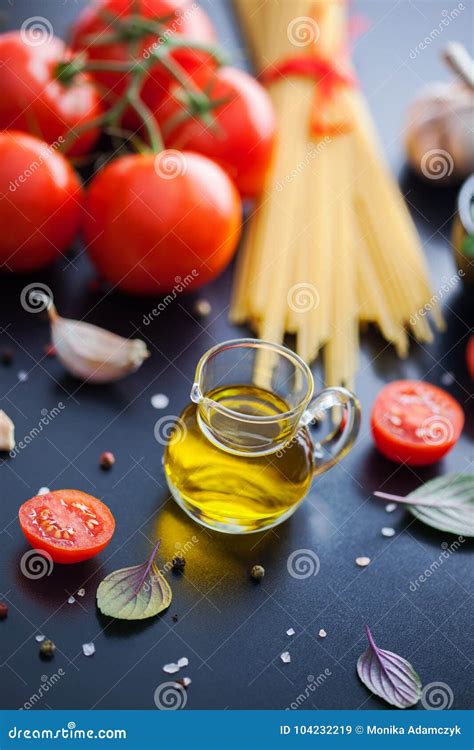 Olive Oil And Other Ingredients Stock Image Image Of Bottle