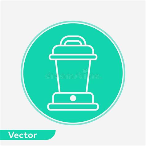 S Mbolo De La Muestra Del Icono Del Vector De La L Mpara Del Campo