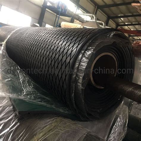 Wear Resistant 62 Shore A Rubber Lagging For Conveyor Drum Pulley