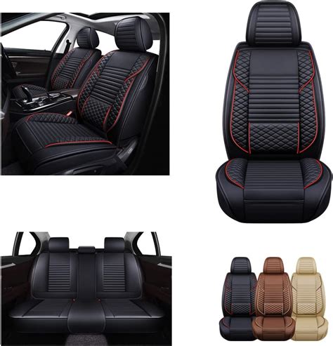 Oasis Auto Car Seat Covers Premium Waterproof Faux Leather Cushion Universal