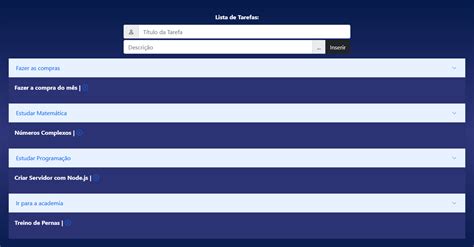 Lista De Tarefas Html Css E Javascript Bootstrap Express Nodemon Hot