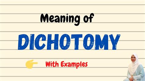 Daily Vocabulary Dichotomy Meaning Vocabgram Youtube