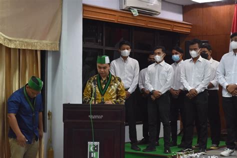 Pelantikan HMI Lhokseumawe 2021 2022 Ketum PB HMI Minta Kader HMI