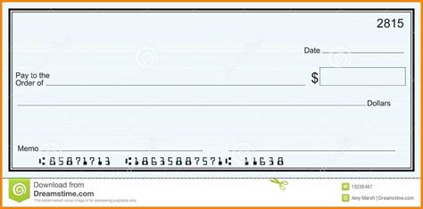 Customizable Blank Check Template